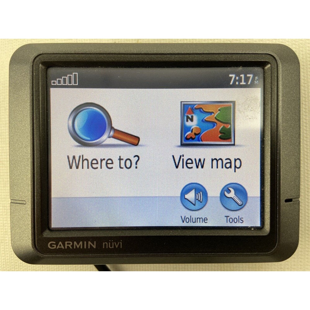 Garmin Nuvi 205 GPS Navigation‎ System LCD Touchscreen 12v Car Charger Bundle
